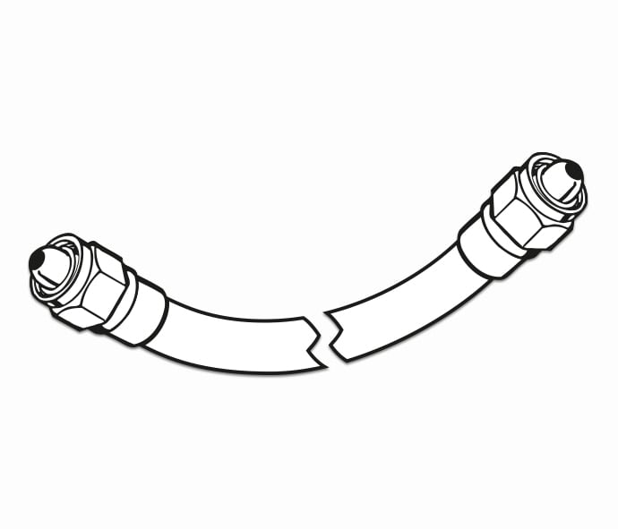 Accutron DISS Oxygen Hose Assembly, 4 ft