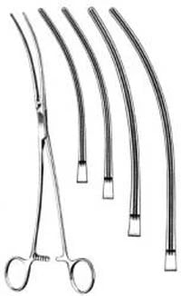Debakey Aortic Clamp, Slight Curve, 12-1/4" Stainless Steel, Each
