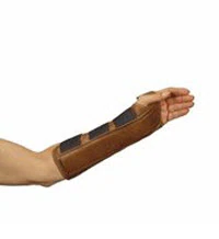 DeRoyal Splint Wrist/Forearm, Leatherette, Right, Small, 11"