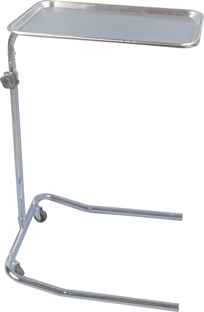 Drive Medical Designs Mayo Instrument Stand, Single Post, with 2" Swivel Casters