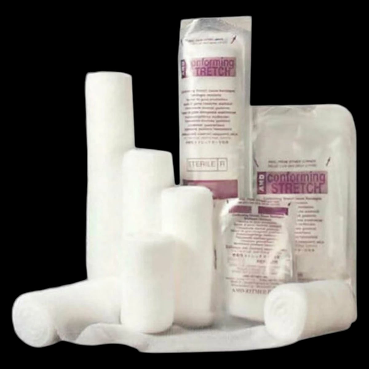 Medi-Stretch Conforming Bandage, Polyester/Viscose, 3" x 4.1 yd, Non-Sterile, 96/Case