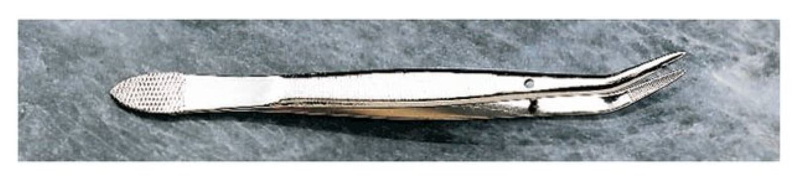 Fisher Scientific Dissecting Forceps, Serrated, 4-1/2" Stainless Steel, Autoclavable, Each