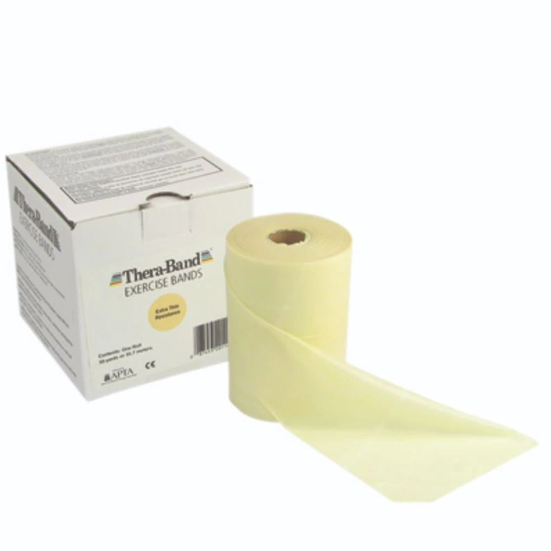 Thera-Band Latex-Free Exercise Band, Tan, 50 yd Roll, Medium Resistance