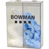 Marketlab Dispenser Bulk 2 Bin Plastic, Clear, Wall Mount, 12.25x16.75x5.5", 01KT0J0851E7AGQCR728HZN6SD