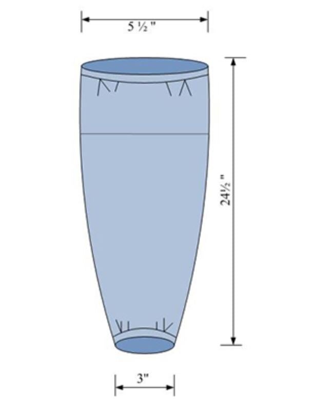 C-Core Medical Disposable Surgical Gown Sleeve, 5.5" x 24.5", 200/Case