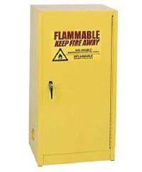 Fireproof Storage Cabinet, 1 Manual Door, 2 Shelves, Steel, Lockable, Yellow, Each