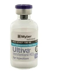 Ultiva (Remifentanil HCl) Injection, 5 mg/Vial, Powder for Reconstitution, Single-Dose Vial, 10/Package
