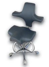 Ergonomic Sonography Chair, Charcoal Gray, Each