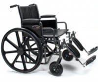 Graham-Field Traveler HD Transport Wheelchair, 24x18" Seat, 500 lb Capacity