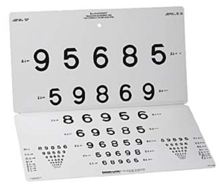 Good-Lite LEA Numbers Distance Vision Chart, 10 ft Testing Distance