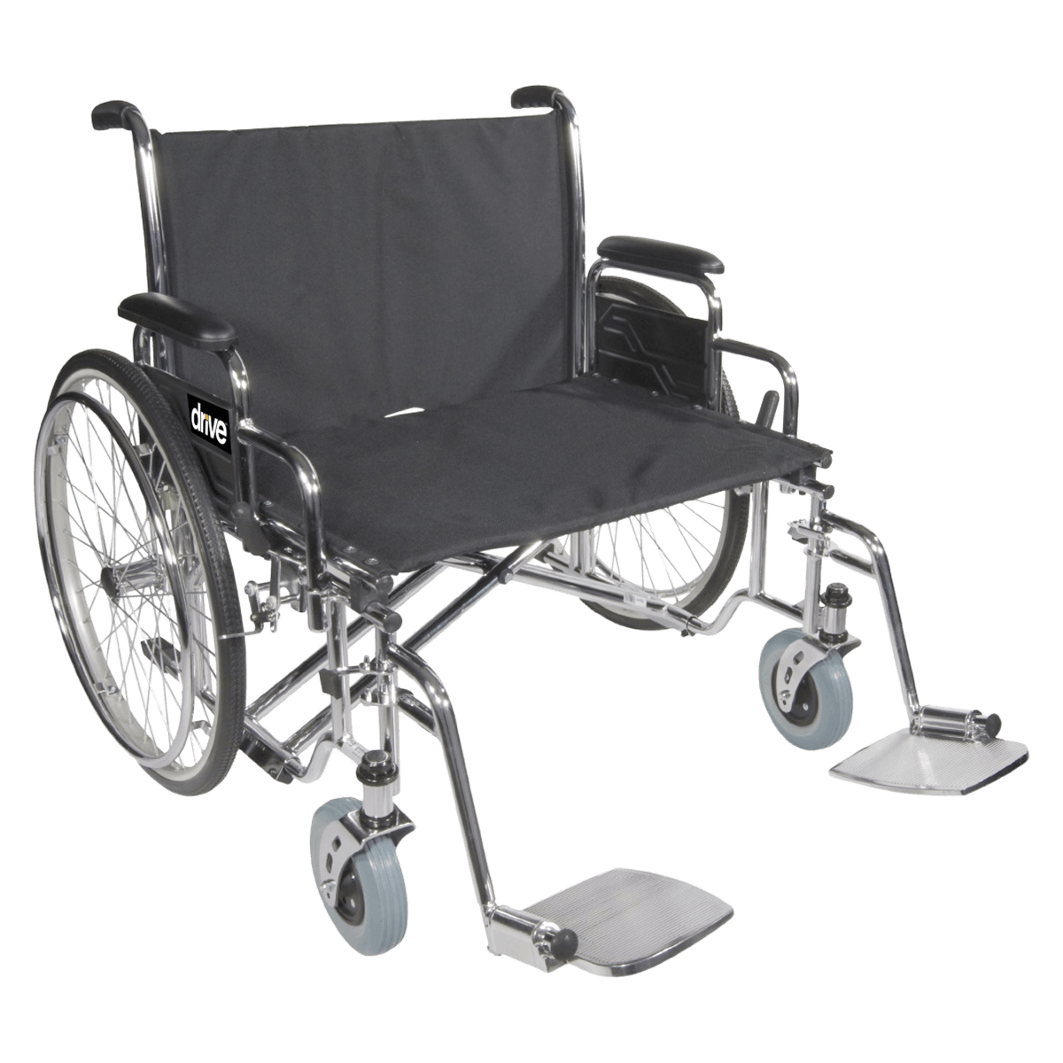 Drive Medical Designs Sentra EC Transport Wheelchair, Heavy Duty, 700 lb Capacity, 28" x 37"