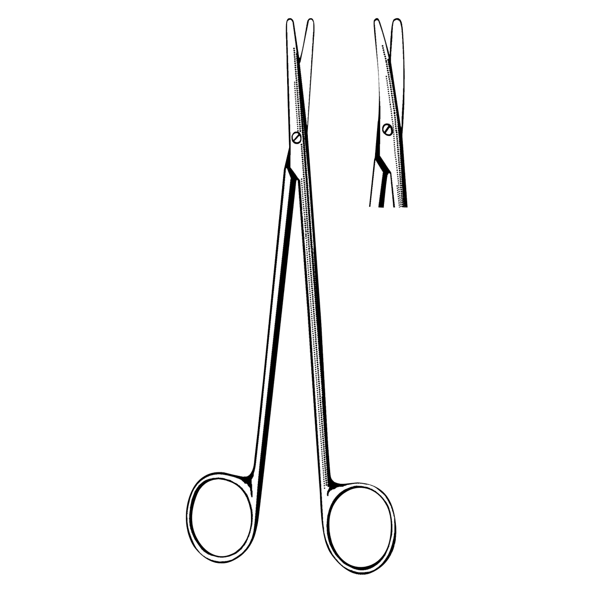 Sklar Metzenbaum-Nelson Dissecting Scissors, Curved, 20" (50.8 cm), Stainless Steel, Non-Sterile, Reusable, Each