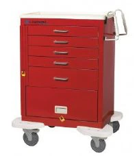 Lakeside Classic Emergency Cart with Breakaway Lock, 39-3/4" x 25" x 32", 4 Swivel Casters (2 Locking)