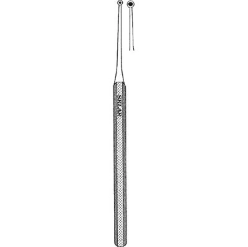 Sklar Instruments Podiatry Excavator Curette with Hole, 5" Stainless Steel, Each