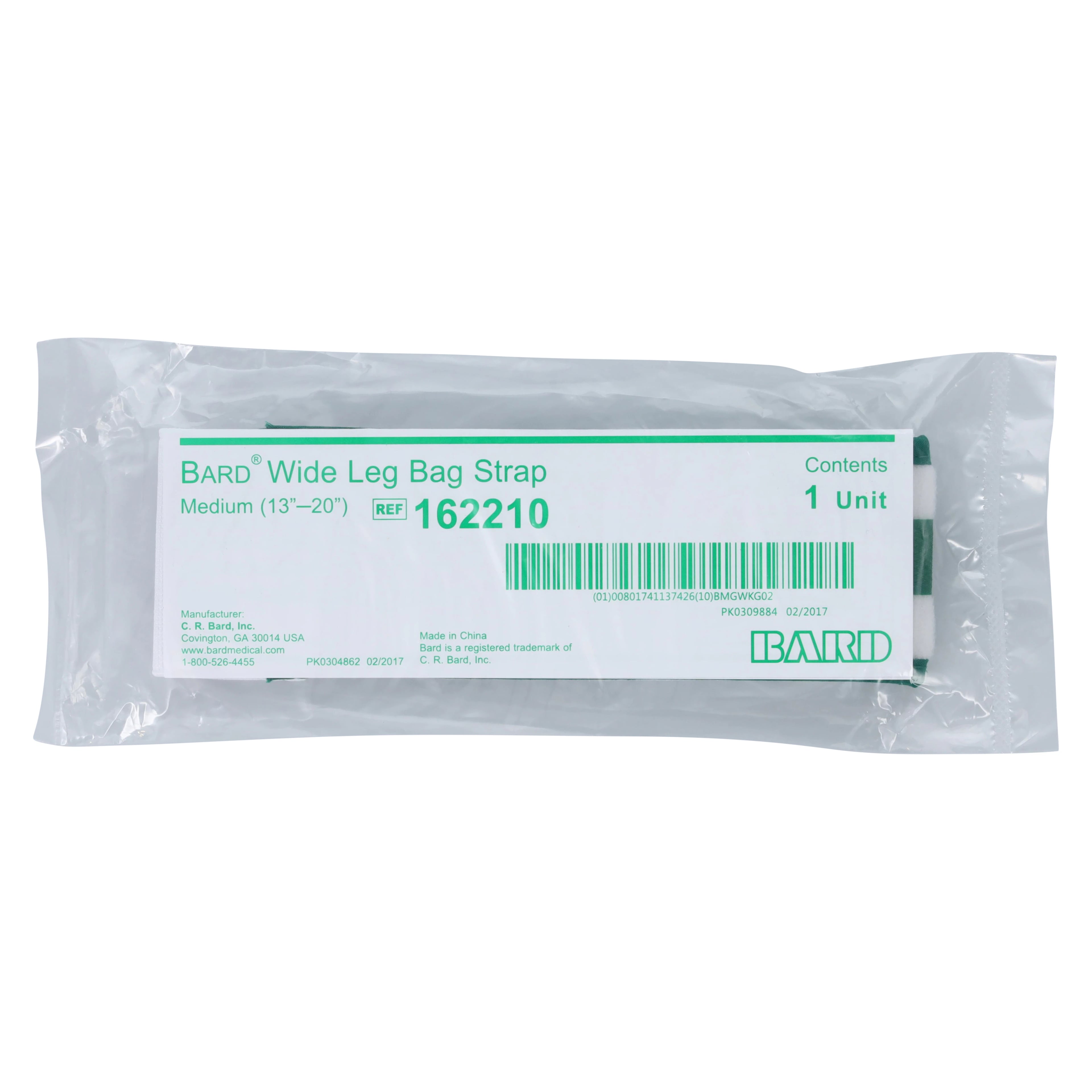 Bard Medical Leg Bag Strap, Wide, Medium, with Velcro, 13-2" Long