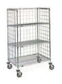 InterMetro Super Erecta Wire Supply Cart, 24" x 48" x 59.5", Chrome