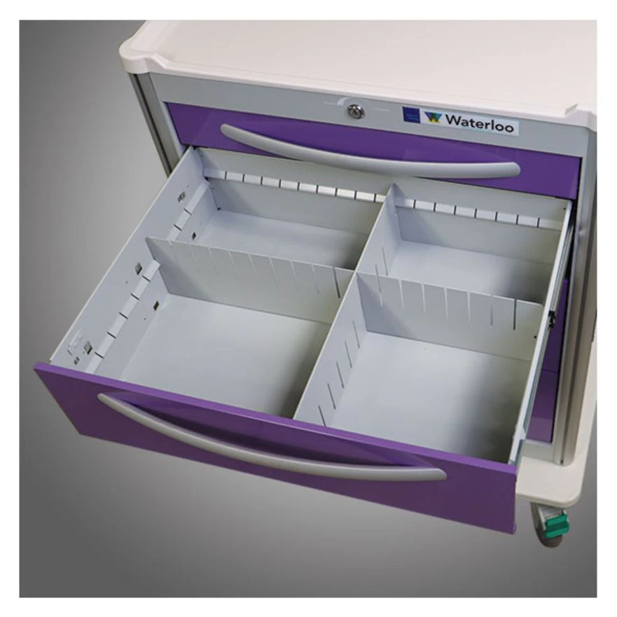 Waterloo Healthcare Drawer Dividers for Aluminum Unicart Crash Cart, 2/Package