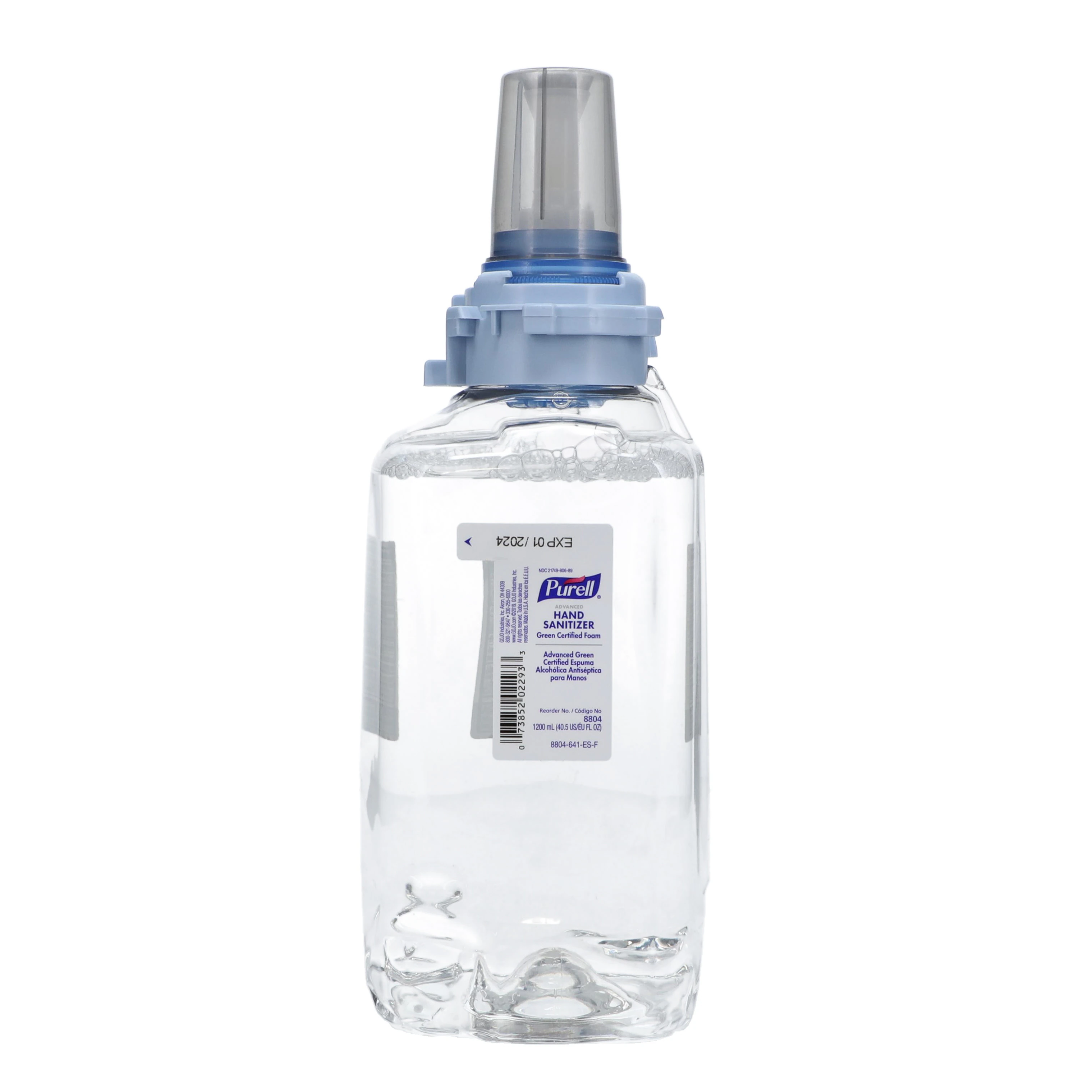 Purell Advanced Foam Hand Sanitizer Refill, 1200 mL, 70% Alcohol, 3/Case