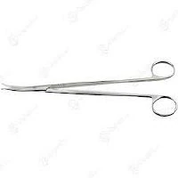 Aesculap Potts-Smith Scissors, Curved, 7-1/2" (190mm), Stainless Steel, Non-Sterile, Reusable