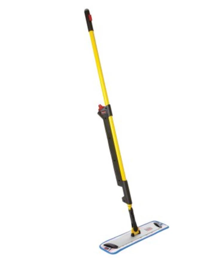 Rubbermaid Commercial HYGEN Pulse Microfiber Spray Mop System, 17" Quick-Connect Frame, Includes 2 Damp Mop Pads