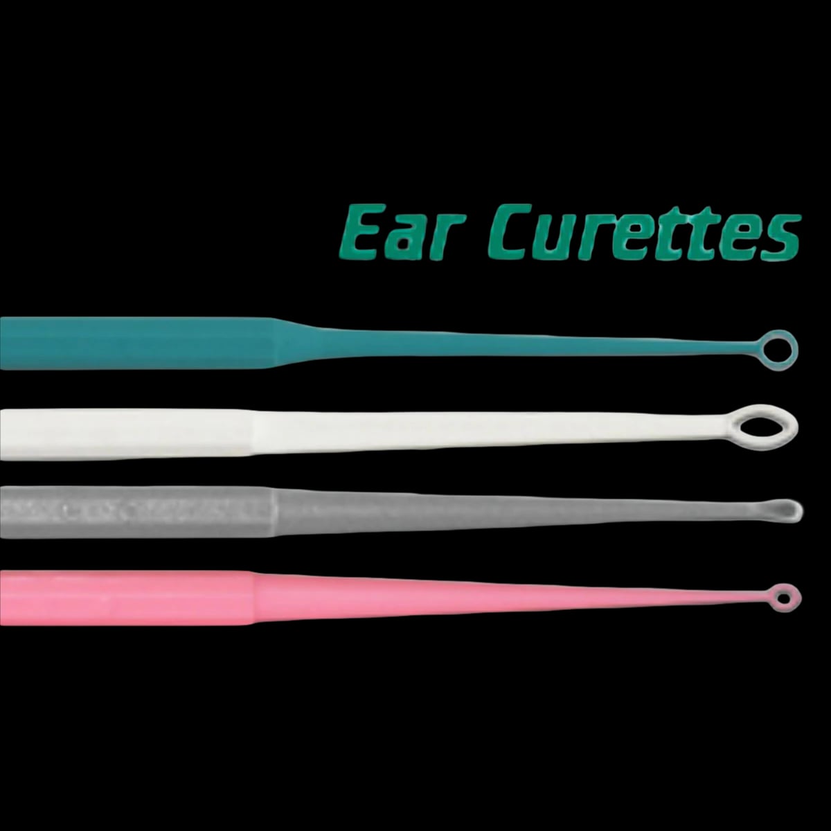 Ear Curette, Round Loop, 3mm, Plastic, Disposable, 50/Box