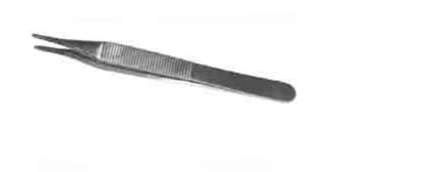 Medline Adson Forceps, 4", Smooth Tips, Stainless Steel, Sterile, 20/Case