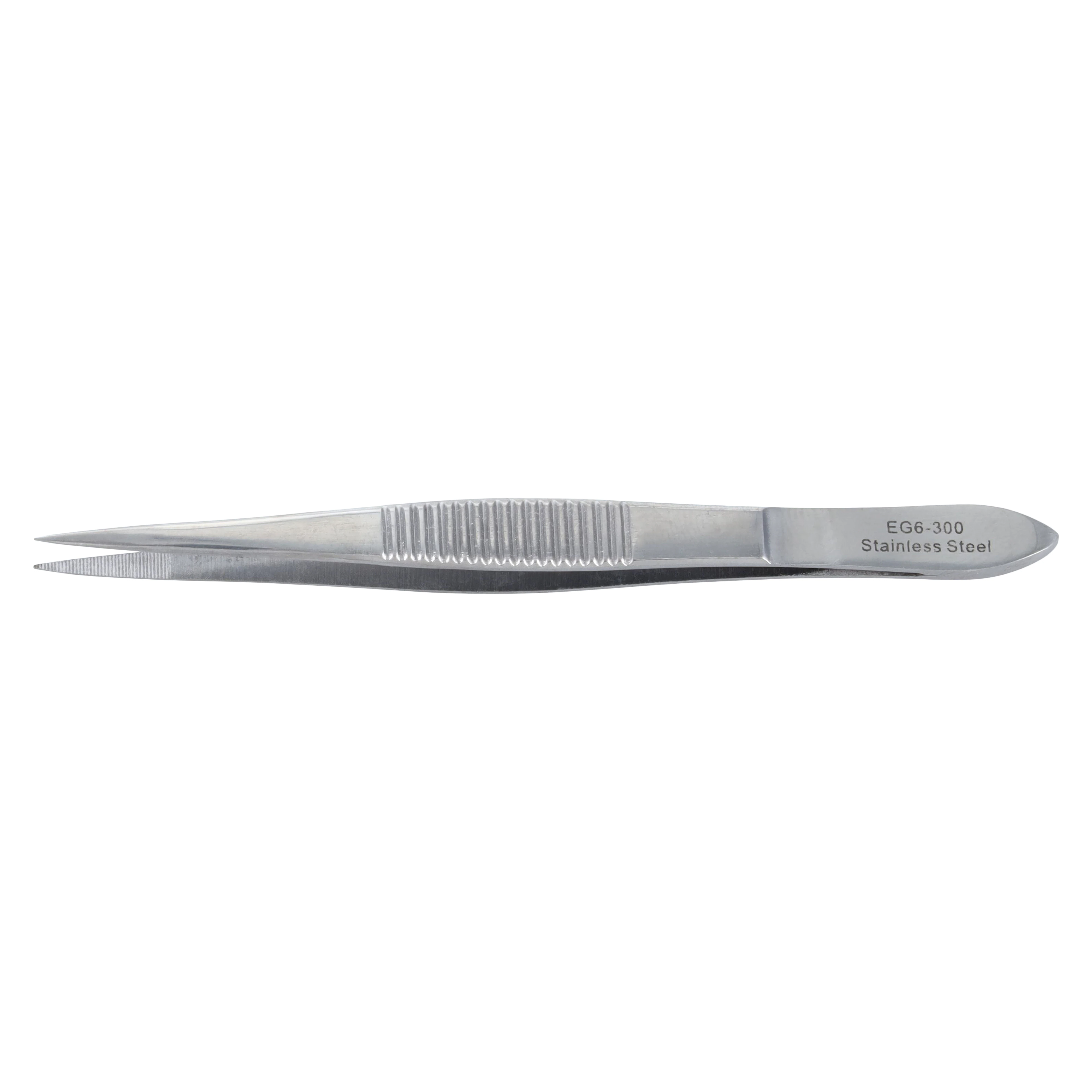 Miltex-Integra Plain Splinter Forceps, 3-1/2" Stainless Steel, Autoclavable, 12/Box