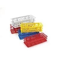 Marketlab Test Tube Rack, Polypropylene, 20mm Holes, 40-Place, White, 2/Pack