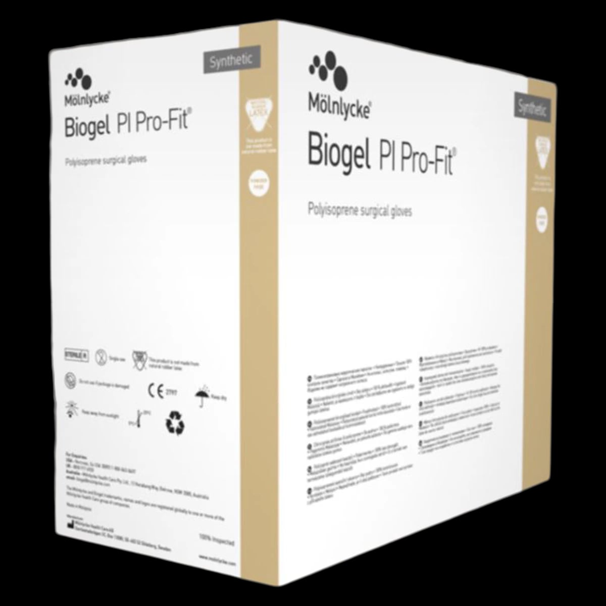 Biogel PI Pro-Fit Polyisoprene Surgical Gloves, Size 8, Straw, Sterile