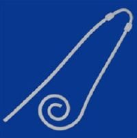 Argyle Swan Neck Curl Dialysis Catheter Kit, 2 Cuff, Right, by Mozarc Medical