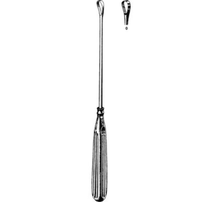 Sklar Instruments Sims Uterine Curette, Sharp, Stainless Steel, 11"