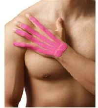 SpiderTech Kinesiology Tape, Lymphatic, 100% Cotton/Poly Acrylic, Small, Blue, Non-Sterile, 10/Box