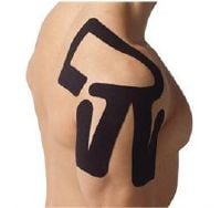 SpiderTech ClinicPac Shoulder Kinesiology Tape, Pre-Cut, Black, Non-Sterile, 10/Box