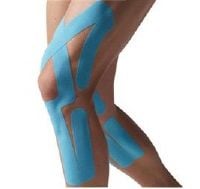 SpiderTech Kinesiology Tape ClinicPac FullKnee, Pre-Cut, Black, Non-Sterile, 10/Box