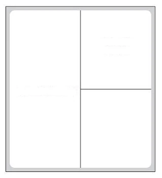 Precision Dynamics Thermal Labels, White, 2-1/2" x 2-1/4", 4 Rolls/Box