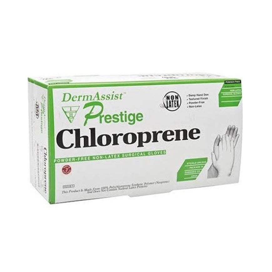 Prestige Chloroprene Surgical Gloves, Powder-Free, Latex-Free, Sterile, Size 9, White, 100/Case