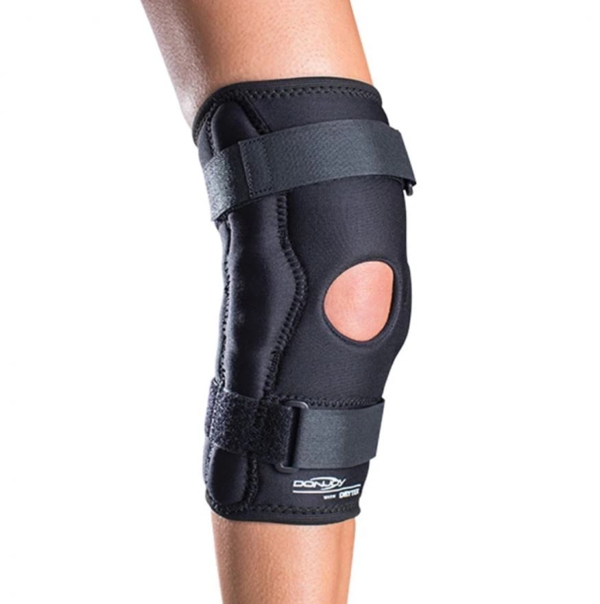 DJO Drytex Economy Hinged Wraparound Knee Brace, Adult 3X-Large, 29.5-32"