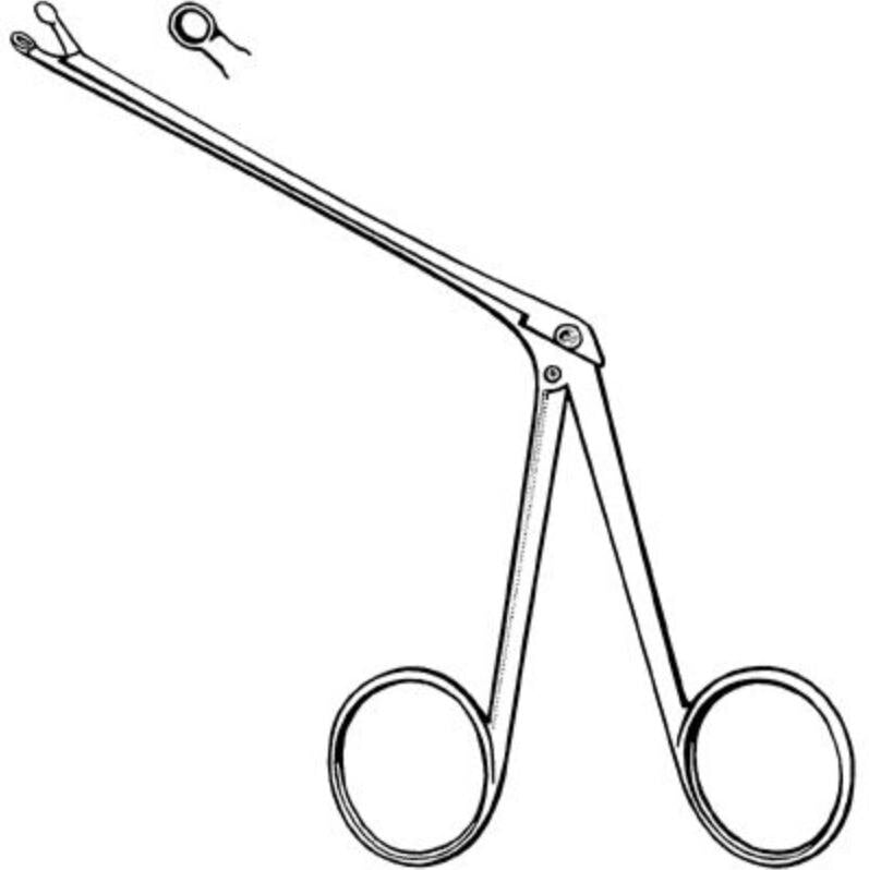 Sklar Instruments Merit Micro Alligator Forceps, Straight, 5-1/4", Stainless Steel