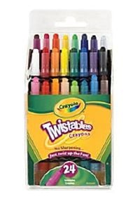 Crayola Twistables Crayons, Mini Size, Assorted Colors, 24 Count