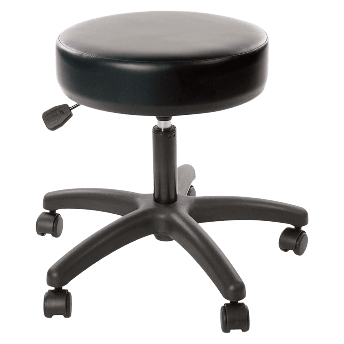 Alimed Adjustable 5-Leg Exam Stool with Casters, Black, 250 lb Capacity
