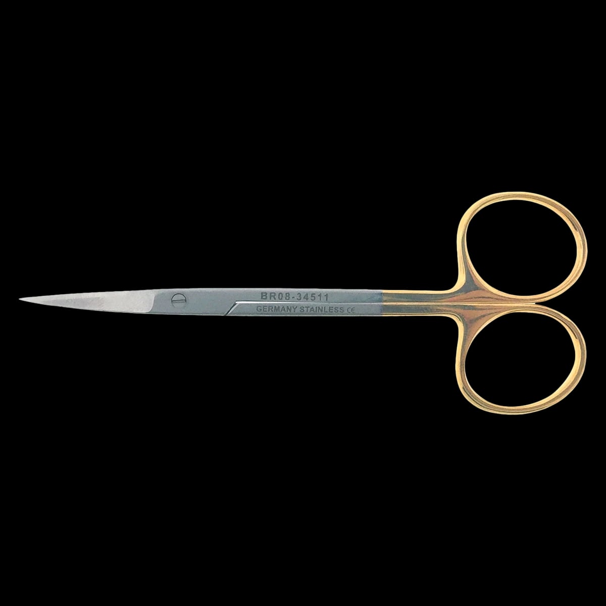 Iris Scissors, Curved, 4-1/2" Tungsten Carbide, Non-Sterile, Reusable