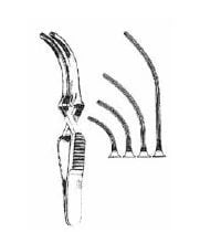 Debakey Bulldog Clamp, Curved, 3-3/8" (85.7 mm), Stainless Steel, Each