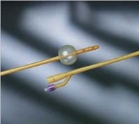 Bard Medical Lubricath Coude Foley Catheter, 16FR, 5cc, 2-Way, Latex, Medium Olive Tip, Hydrophilic Polymer Coating
