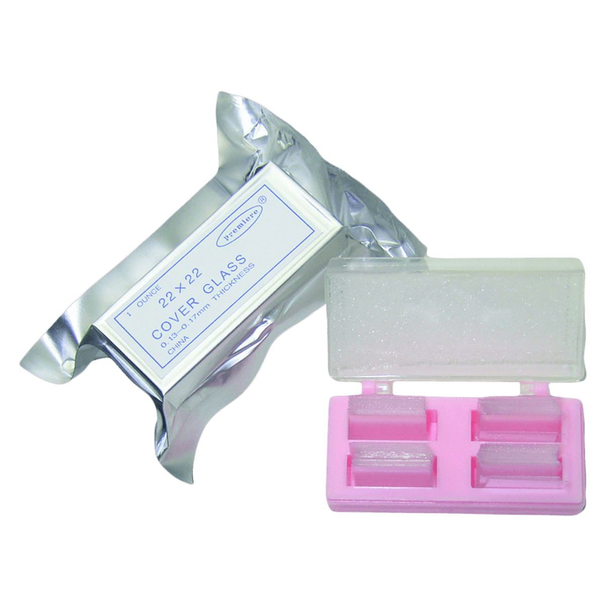 C&A Scientific Microscope Cover Glass, 18x18mm Square, 100/Box
