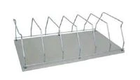 Omnimed Stainless Steel 6-Place Storage Rack for Utility Cart