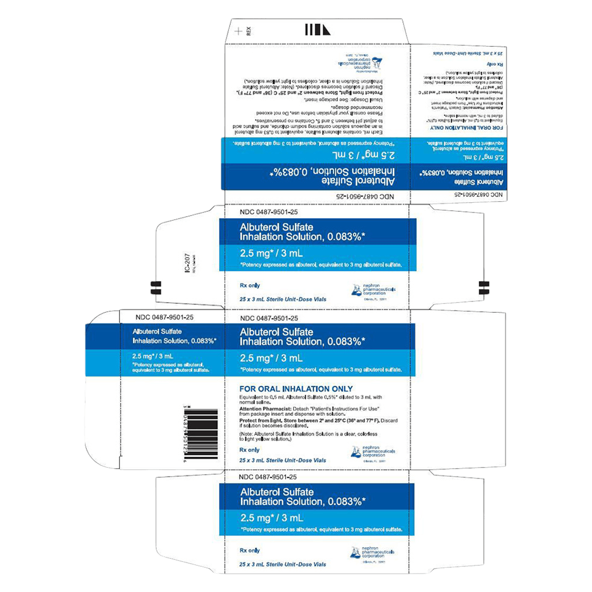 Albuterol Inhalation Solution 0.083%, 3mL Vial, 30/Package