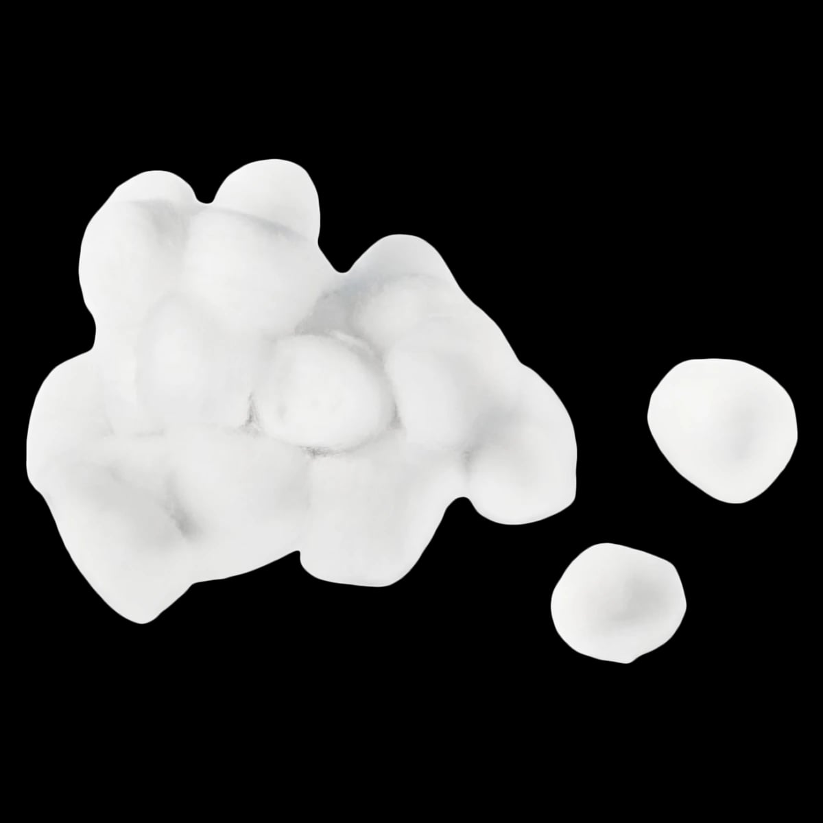 Medline Cotton Balls, 1-1/4" (1.25 in), Non-Sterile, Maximum Absorbency, 2000/Case