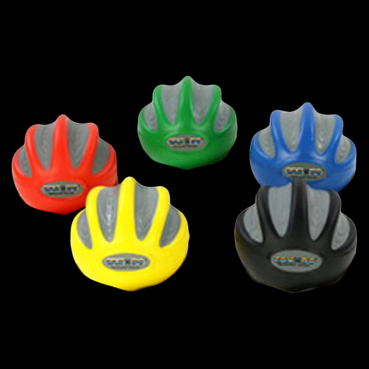 CanDo Digi-Squeeze Hand Exerciser, X-Light to X-Firm (Yellow/Red/Green/Blue/Black)