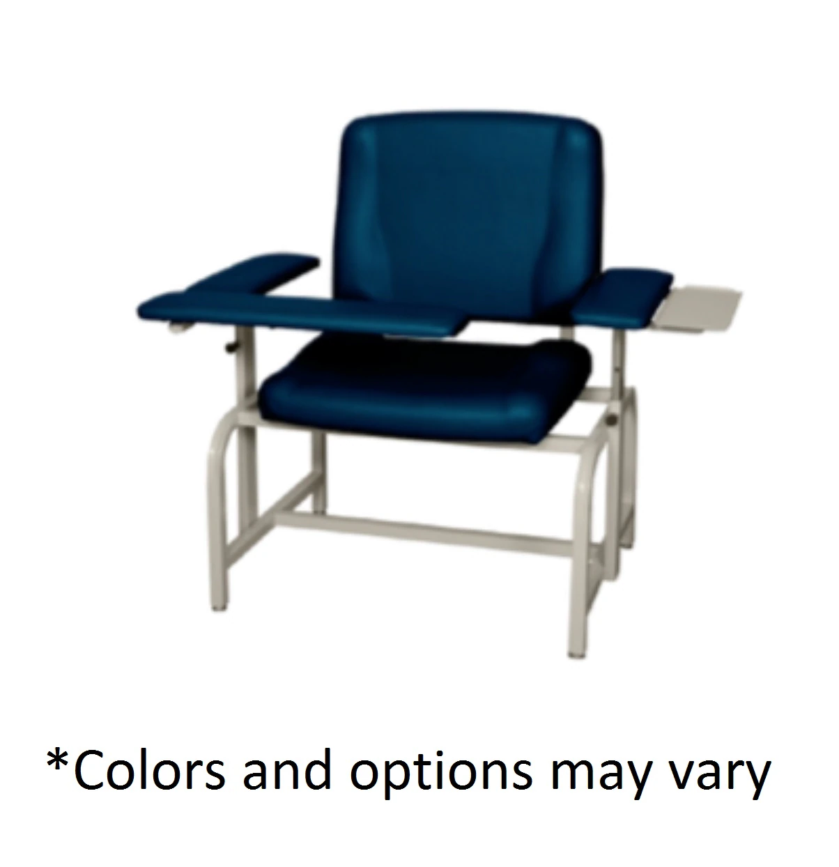 UMF Medical Phlebotomy Chair, Flip-Up Armrest, Steel Frame with Vinyl Upholstery, 750 lb Capacity, Color to be Specified