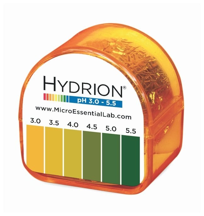 Hydrion pH Test Strips, Range 3.0-5.5, 10 per Box